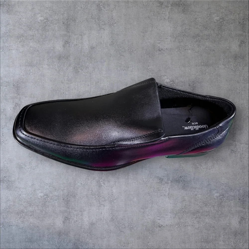 Black Loafer Slide Slip On Jefferson Dress Shoe by Goodfellow NIB NEW